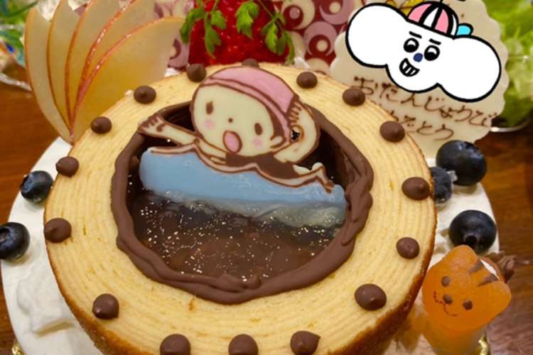 誕生日に 頑張ってる娘のプールケーキ レシピ 作り方 By Butter314 クックパッド 簡単おいしいみんなのレシピが358万品