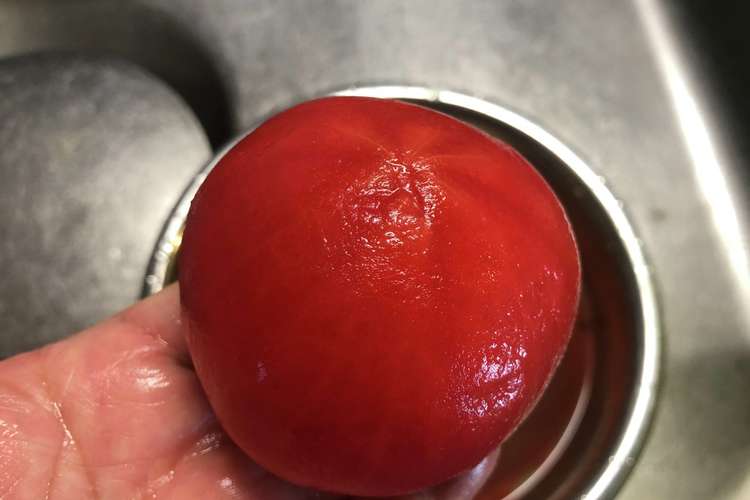 湯沸かし不要 トマトの皮むき レシピ 作り方 By さといもタロー クックパッド 簡単おいしいみんなのレシピが376万品