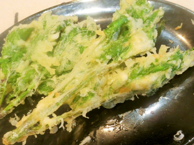 健康野菜アシタバの天ぷらの画像