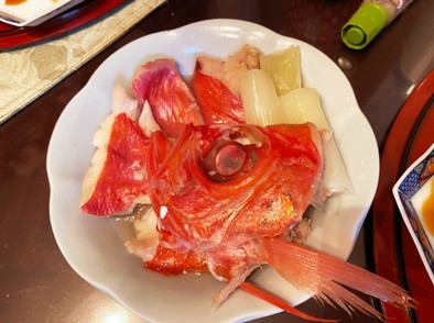 フライパンで金目鯛の塩煮の写真