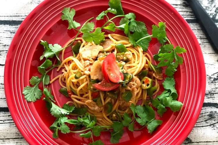 パクチーでお洒落度up タイ風パスタ レシピ 作り方 By ココキッチン７８ クックパッド 簡単おいしいみんなのレシピが356万品