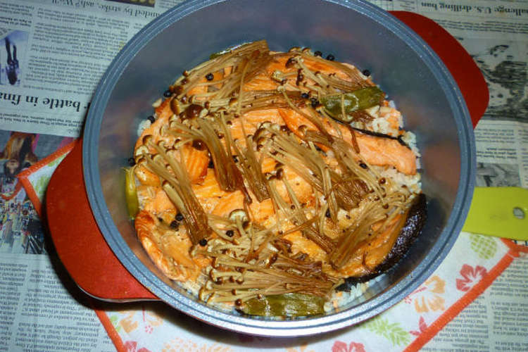 無加水鍋でサーモントラウトの炊き込みご飯 レシピ 作り方 By Aranjuez5 クックパッド 簡単おいしいみんなのレシピが366万品