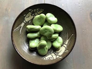 空豆の茹で方の写真