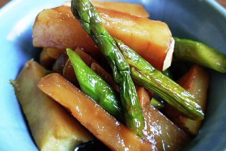 新じゃがとアスパラのにんにく醤油漬け レシピ 作り方 By 副菜や しのつむ クックパッド 簡単おいしいみんなのレシピが371万品