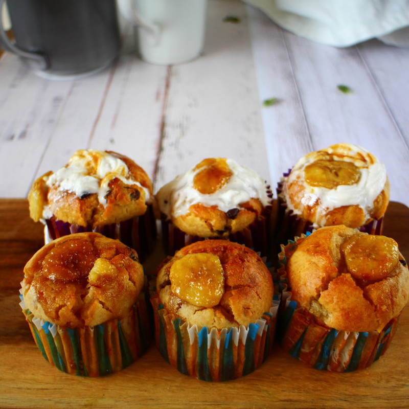 バナナとブルーベリーのマフィン レシピ