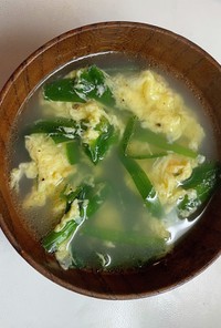 ふんわり卵の簡単☆ニラたまスープ