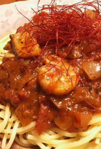 ほったらかし超旨♡シーフードトマトパスタ