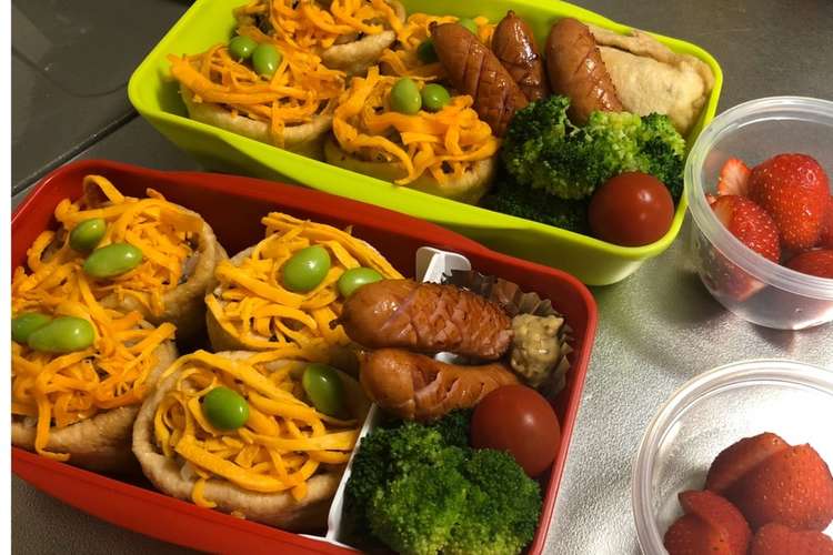 お弁当diary 五目いなり寿司弁当 レシピ 作り方 By Nanaco クックパッド 簡単おいしいみんなのレシピが360万品