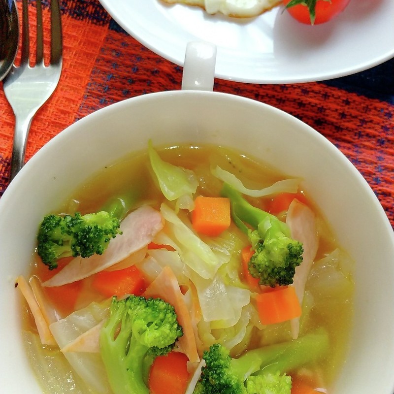 ブロッコリーのヘルシークリームスープのレシピ