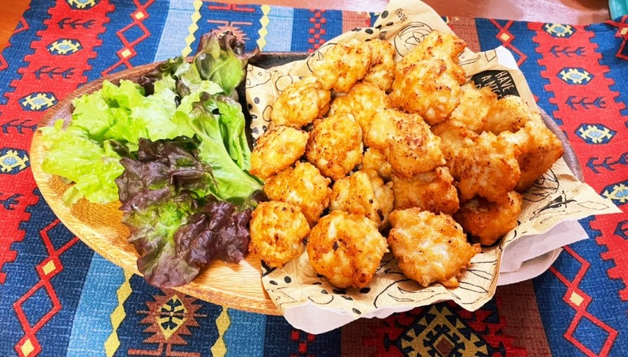 お豆腐と鶏ムネ肉のナゲットの画像