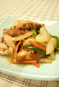 鶏と野菜の甘酢炒め