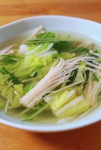 残り物で簡単に☆野菜の中華スープ