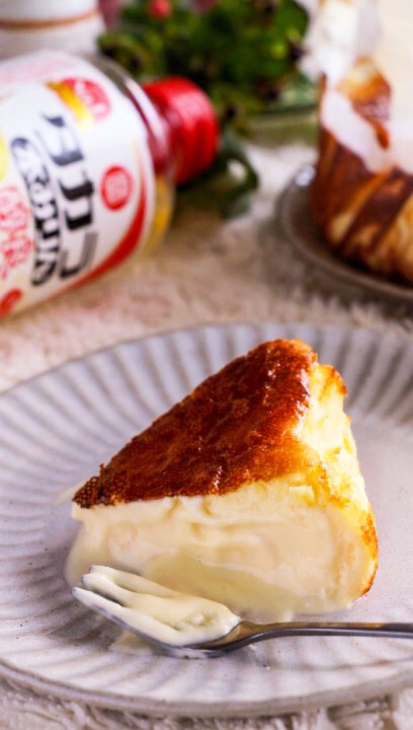 みりんでコクうまっ♡バスク風チーズケーキの画像