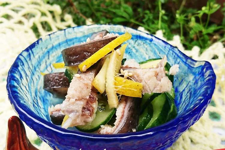 コラーゲンたっぷり サメ皮で酢の物 レシピ 作り方 By もりあん農園 クックパッド 簡単おいしいみんなのレシピが361万品