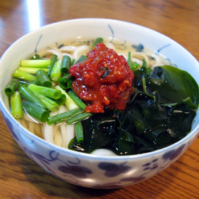 梅キムチうどん