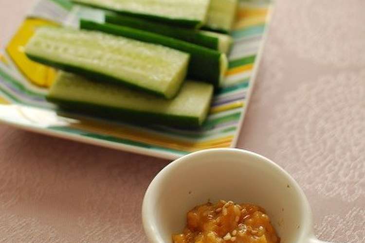 簡単 やみつき もろきゅう味噌 レシピ 作り方 By きぃcafe クックパッド 簡単おいしいみんなのレシピが375万品