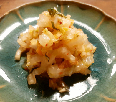 自家製　無添加キムチの作り方　発酵玉葱の写真