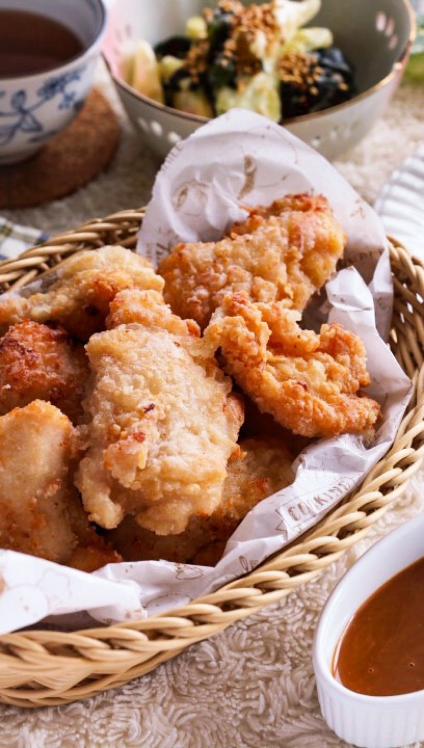 ザクッと美味しい♡鶏胸肉の米粉唐揚げの画像