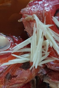 居酒屋風：金目鯛のアラ煮