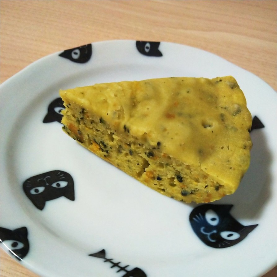 かぼちゃの皮の炊飯器ケーキの画像