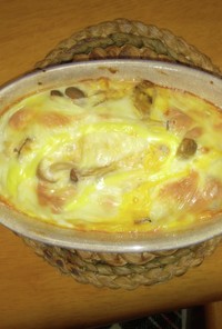 豆腐と溶き卵のグラタン、ドリア
