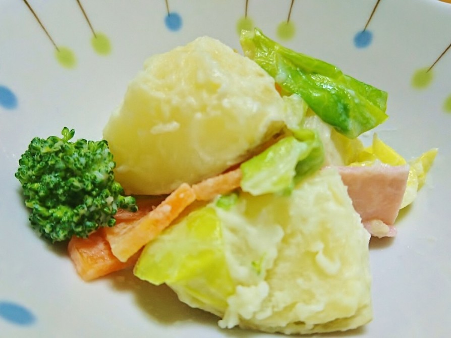 【適塩レシピ】新じゃがとキャベツのサラダの画像