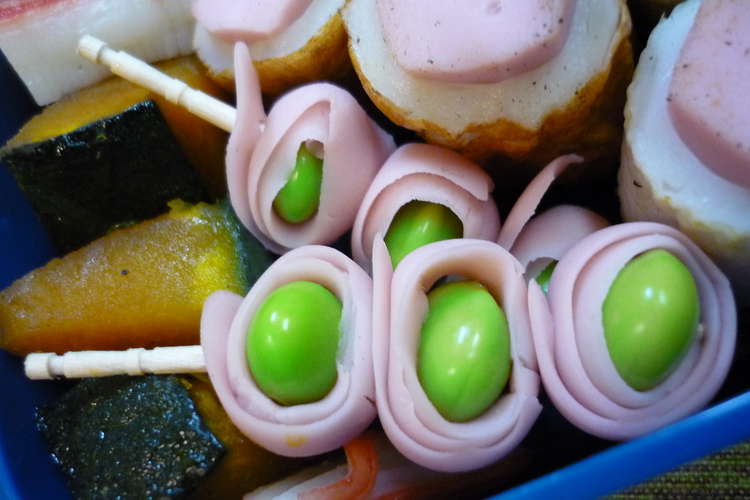 お弁当 枝豆を魚肉ソーセージでまきまき レシピ 作り方 By はっちぱっち クックパッド 簡単おいしいみんなのレシピが352万品