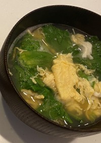 レタスと卵の中華スープ