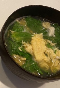 レタスと卵の中華スープ