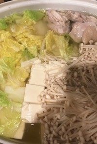 【ロカボ】豆腐と白菜の水炊き