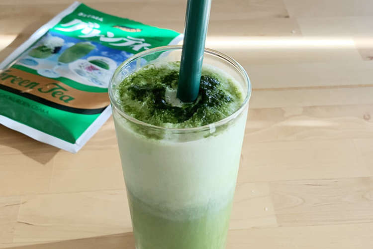 抹茶フラペチーノ風をかき氷機で再現 レシピ 作り方 By 神路イン クックパッド 簡単おいしいみんなのレシピが366万品