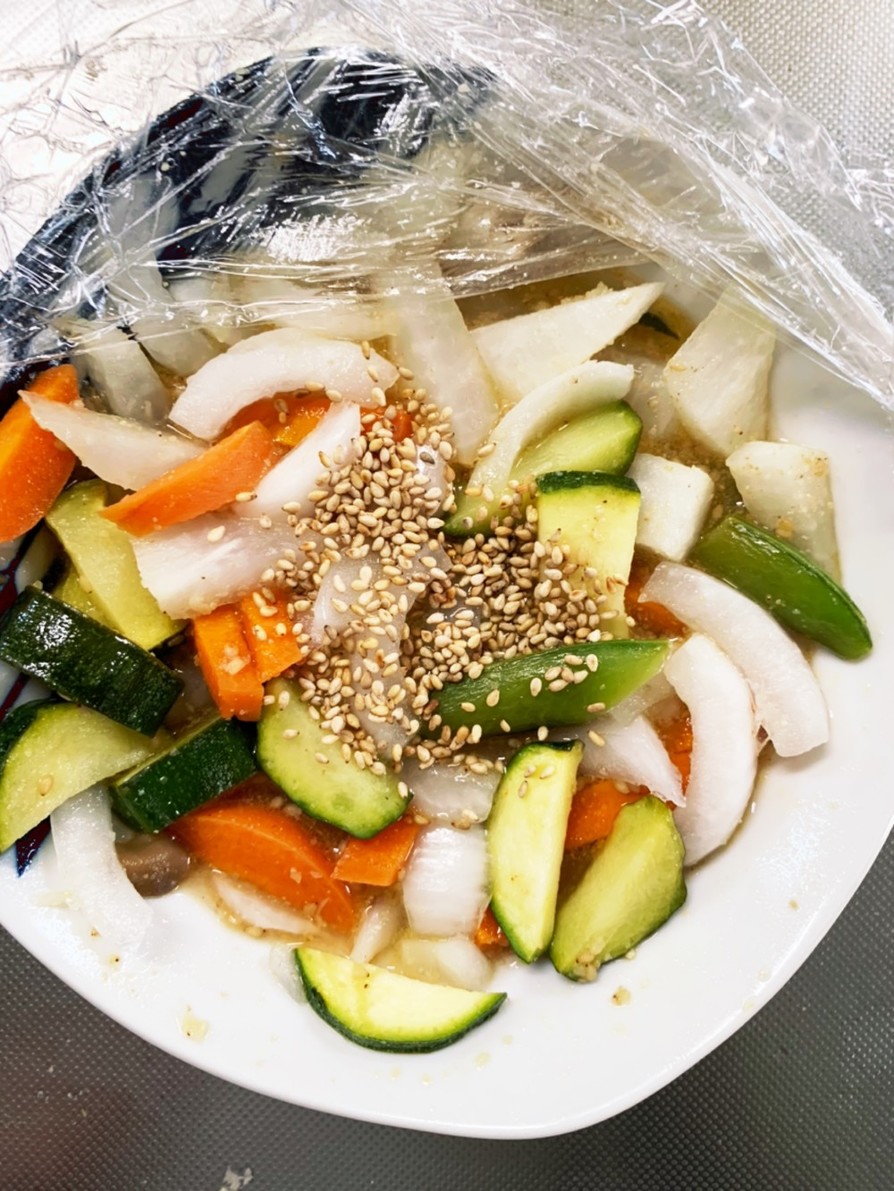 全てレンジ食べ切り洋風生姜温野菜サラダの画像