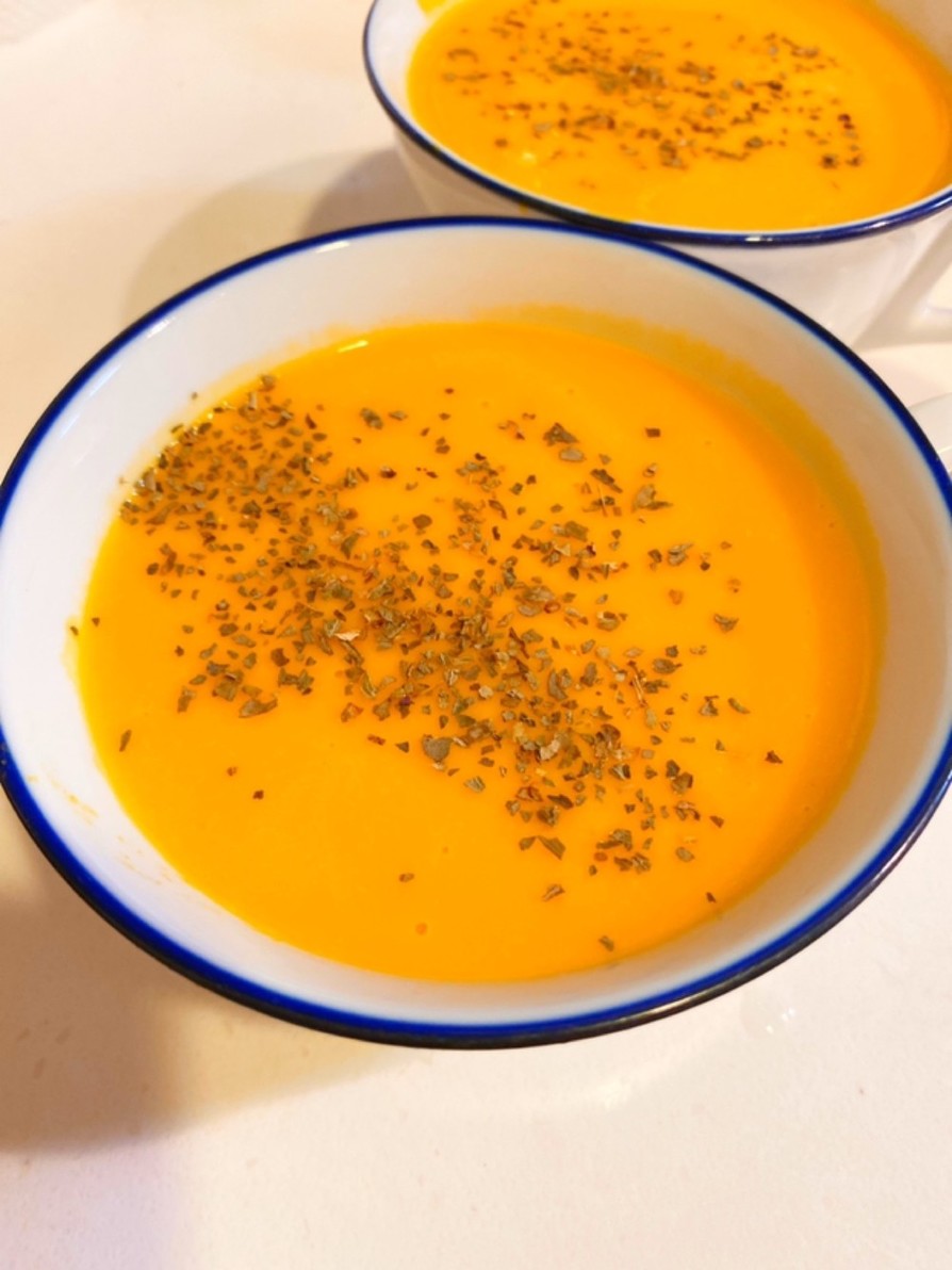 牛乳で作る♡かぼちゃポタージュ（スープ）の画像