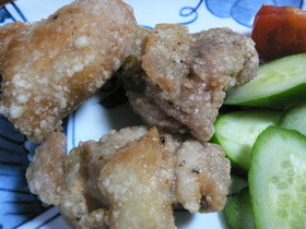 サッパリ~♪ 鶏の塩から揚げ(竜田揚げ)