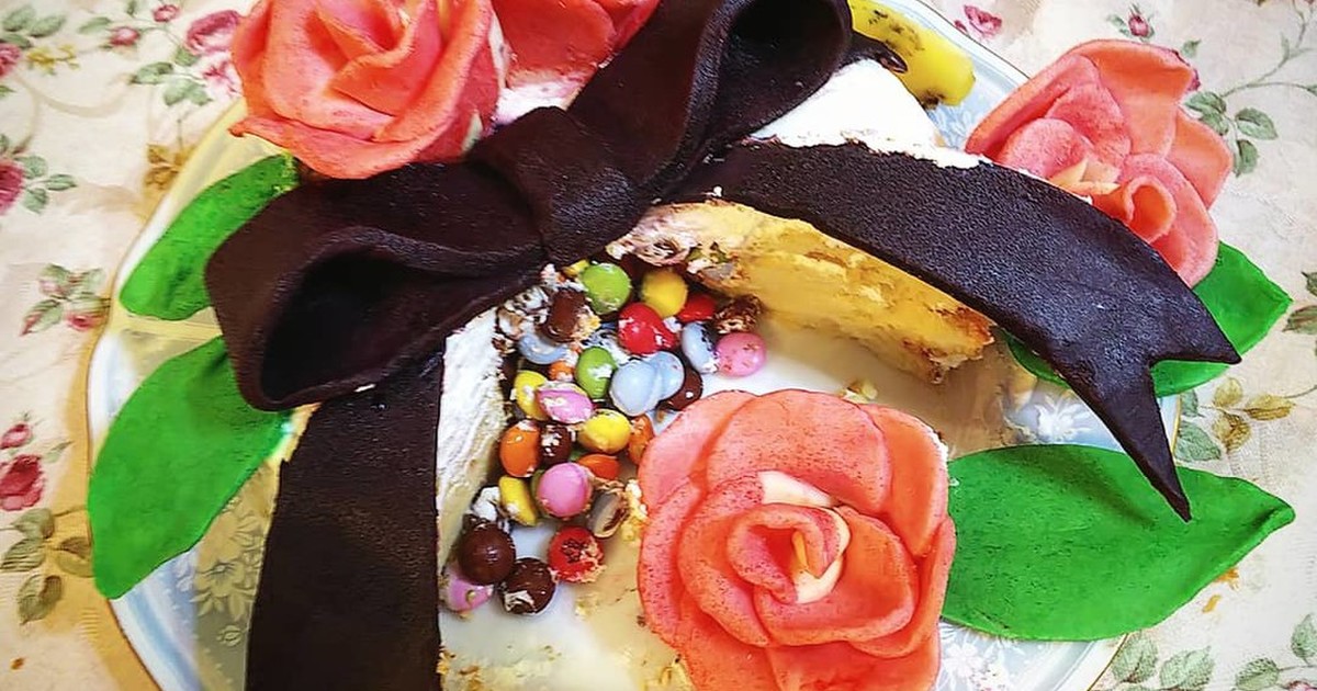 紅茶のシフォンケーキで作るギミックケーキ レシピ 作り方 By Mrs アリス クックパッド 簡単おいしいみんなのレシピが356万品