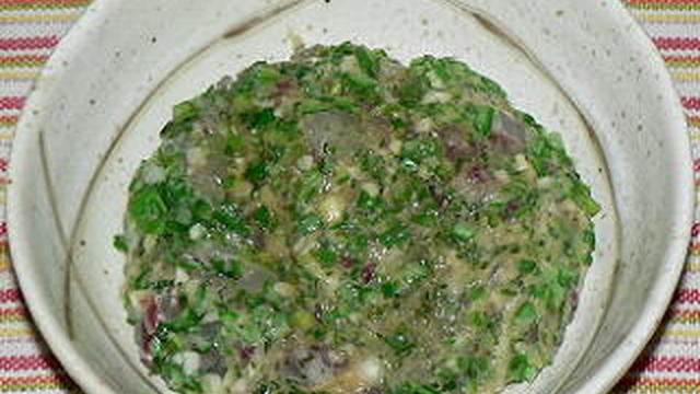 オクラ入りイサキのなめろう風 レシピ 作り方 By Dr仁平 クックパッド 簡単おいしいみんなのレシピが360万品