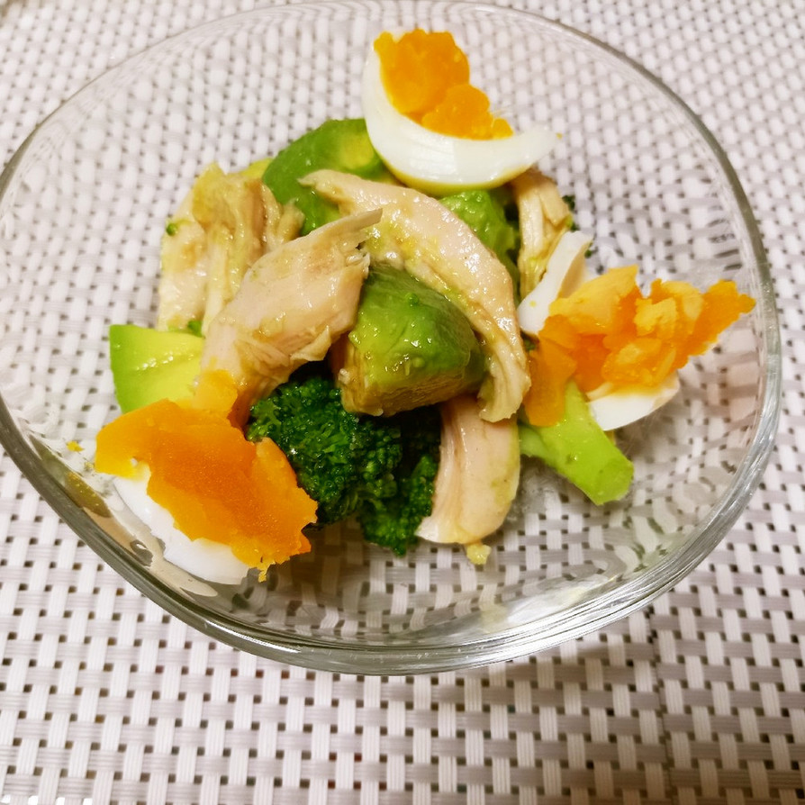 ブロッコリーと茹で卵のレモン風味サラダの画像