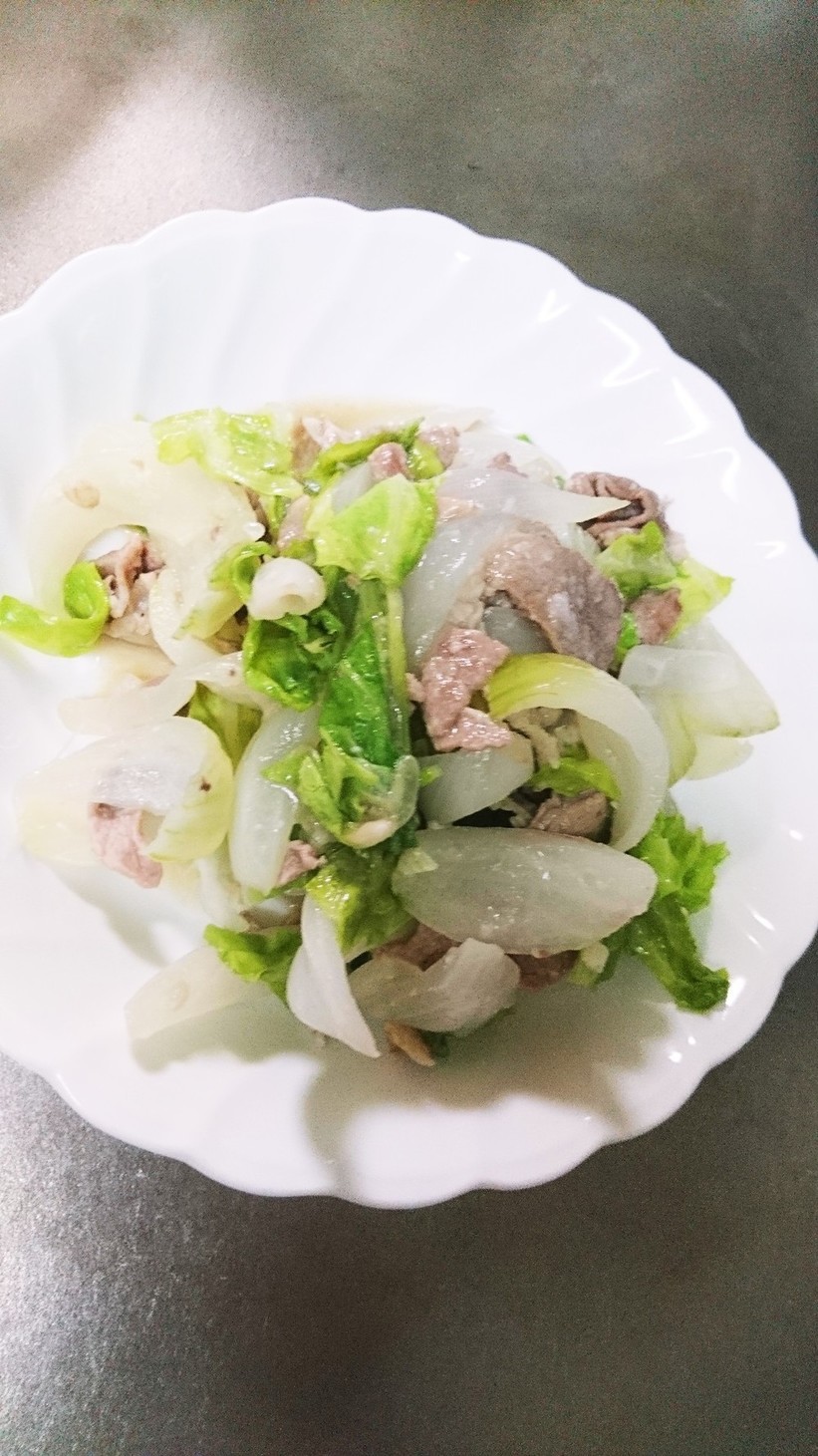豚肉と春野菜の塩麹炒めの画像
