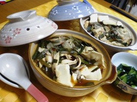 ピリ辛☆冷凍餃子DE鍋