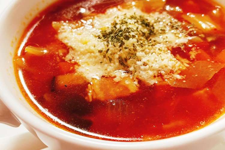 簡単 トマトスープ ミネストローネ レシピ 作り方 By どんぴんたん クックパッド 簡単おいしいみんなのレシピが361万品