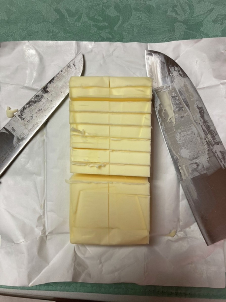 バターの切り方、はずし方。二刀流。の画像