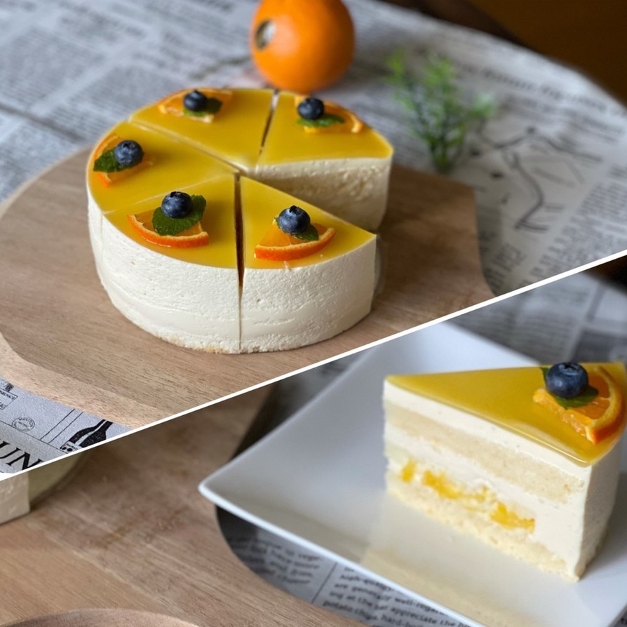 オレンジムースケーキの画像