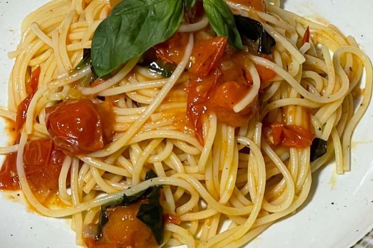 ミニトマトソースパスタ レシピ 作り方 By あんこ男の料理 クックパッド 簡単おいしいみんなのレシピが360万品