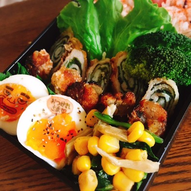 お弁当にピッタリ☆豚肉と大葉の竜田揚げの写真