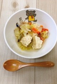豆腐団子のスープのアレンジ12～18か月
