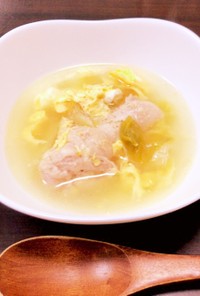手羽元の参鶏湯風スープ