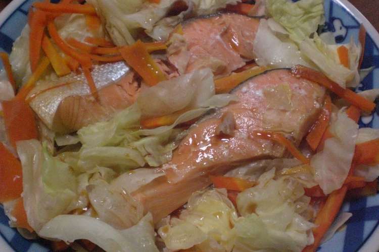 簡単 鮭のレンジ蒸し レシピ 作り方 By Seyumama クックパッド