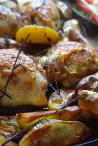 鶏モモの香草オーブン焼き/香草焼き