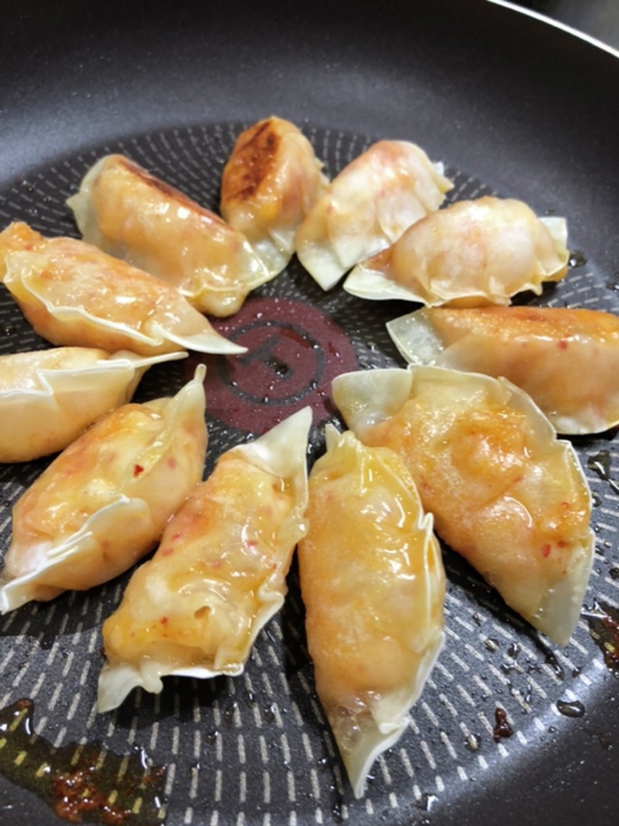 キムチチーズ餅餃子♡の画像