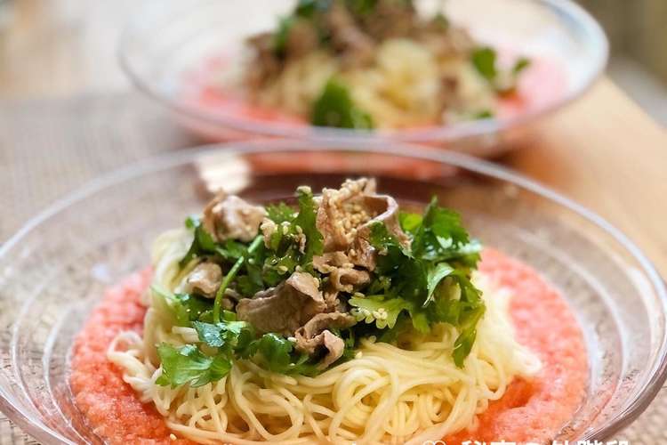 ピンクおろしのさっぱり野菜たっぷり麺 レシピ 作り方 By えんせ クックパッド 簡単おいしいみんなのレシピが371万品
